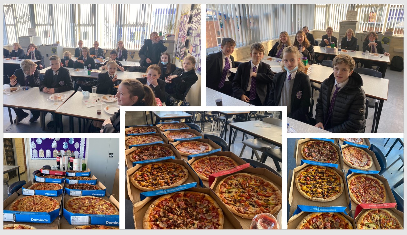 Congratulations to the 35 students who have won a Domino's rewards lunch for reading 5 books from the HF 100 Book Challenge! #HFCHSLiteracy #HFCHSReadingChallenge
